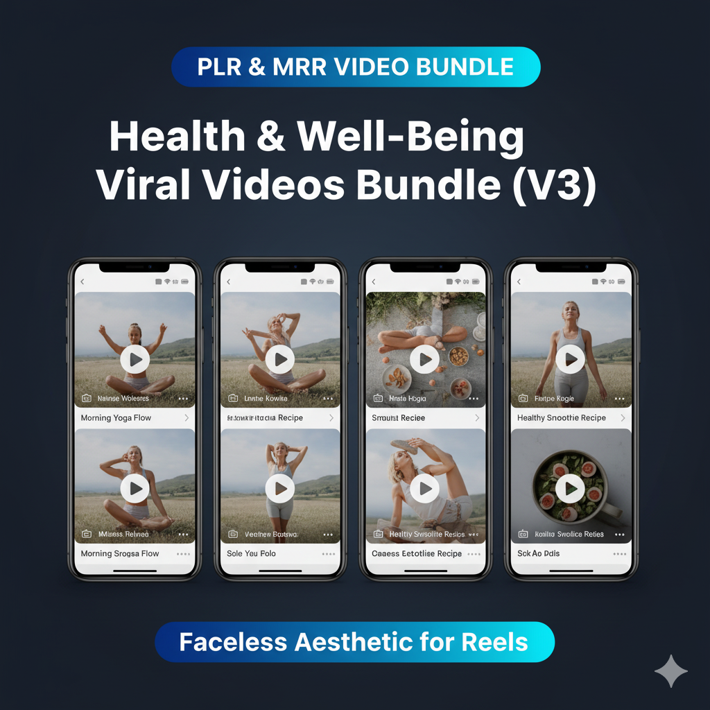 Faceless Instagram Reels Pack – Health & Wellness Niche (PLR)