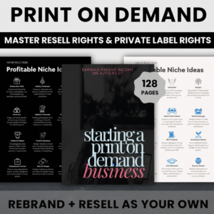 Golham's Passive Income POD Starter Kit (Done-For-You eBook)