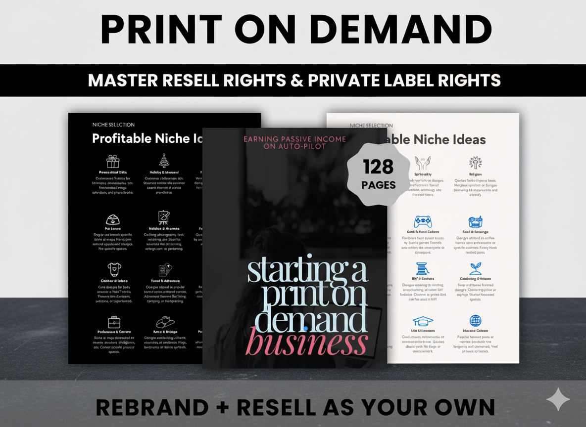 Golham's Passive Income POD Starter Kit (Done-For-You eBook)